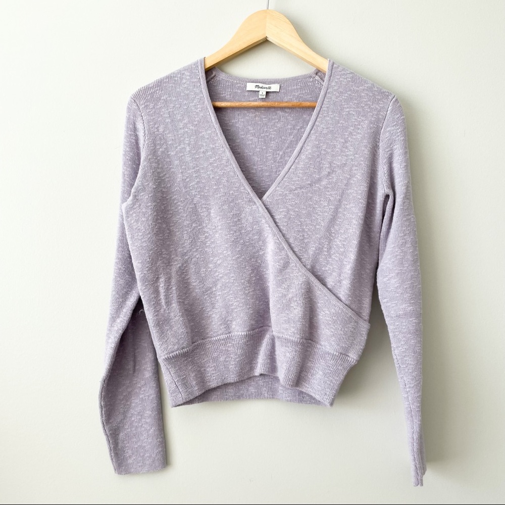 MADEWELL Wrap Front Sweater